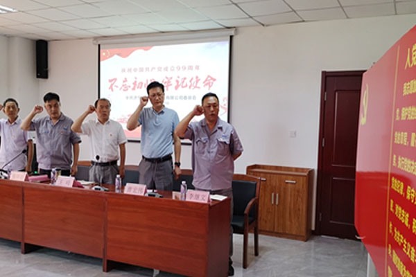 駿達公司開展慶祝建黨99周年不忘初心 牢記使命主題黨日活動 駿達公司開展慶祝建黨99周年不忘初心 牢記使命主題黨日活動